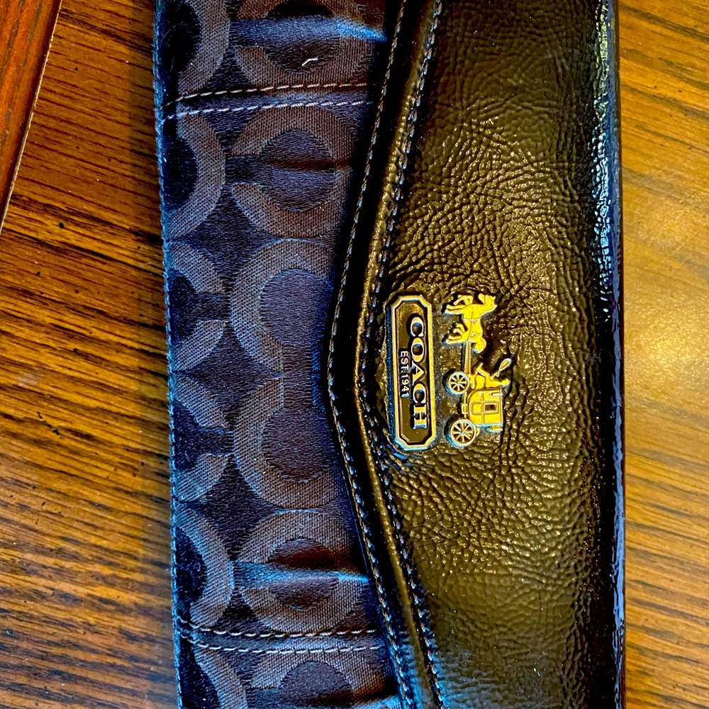 Coach signature wallet brown